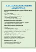 CSE RRT EXAM STUDY QUESTIONS AND  ANSWERS RATED A&period;