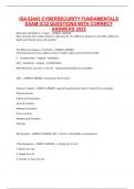 ISA 62443 CYBERSECURITY FUNDAMENTALS EXAM IC32 QUESTIONS WITH CORRECT ANSWERS 2025