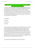 MATH 1280 - Unit 1 Exam&sol; Questions with Certified Ans&sol; 2025&period; Latest update