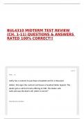 BUL4310 MIDTERM TEST REVIEW &lpar;CH&period; 1-11&rpar; QUESTIONS & ANSWERS RATED 100&percnt; CORRECT&excl;&excl;