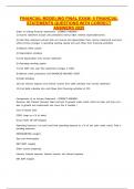 FINANCIAL MODELING FINAL EXAM&colon; 6 FINANCIAL STATEMENTS QUESTIONS WITH CORRECT ANSWERS 2025&period;pdf