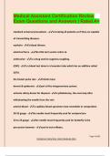 Medical Assistant Certification Review Exam Questions and Answers &vert; Rated A&plus;