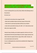 MEDSURG VATI ASSESSMENT EXAM  QUESTIONS AND ANSWERS 100&percnt; PASS