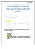 APHA NAPLEX REVIEW 2025&vert; BRAND NEW  ACTUAL EXAM WITH 100&percnt; VERIFIED  QUESTIONS AND CORRECT SOLUTIONS&vert;  GUARANTEED VALUE PACK&vert; ACE YOUR  GRADES&period;