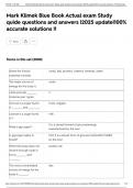 Mark Klimek Blue Book Actual exam Study quide questions and answers &vert;2025 update&vert;100&percnt; accurate solutions &excl;&excl;