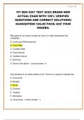 FIT BEH 5041 TEST 2025&vert; BRAND NEW  ACTUAL EXAM WITH 100&percnt; VERIFIED  QUESTIONS AND CORRECT SOLUTIONS&vert;  GUARANTEED VALUE PACK&vert; ACE YOUR  GRADES&period;