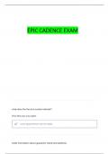 EPIC TRAINING TERMS QUESTIONS WITH COMPLETE ANSWERS