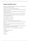 Human Nutrition Exam 1&period;docx