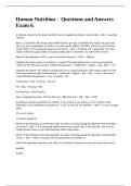 Human Nutrition - Questions and Answers Exam 6&period;&period;docx