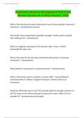 Hospitality Revenue Management Final Exam Review&sol; Quizzes & verified Answers&period; 2025