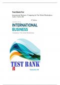 TEST BANK For International Business Competing in the Global Marketplace&comma; 14th Edition By Charles Hill&vert; All Chapters 1-20&vert; Latest Edition 2025