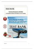 TEST BANK Marketing Management &lpar;4th Ed&rpar; By Johnston&semi; Marshall&vert; All 14 Chapters Covered