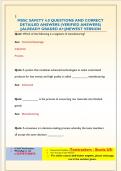 MSSC SAFETY 4&period;0 QUESTIONS AND CORRECT  DETAILED ANSWERS &lpar;VERIFIED ANSWERS&rpar;  &vert;&vert;ALREADY GRADED A&plus;&vert;&vert;NEWEST VERSION