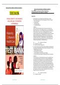  TEST BANK FOR MATERNITY AND WOMEN&rsquo;S HEALTH CARE&comma; 13TH EDITION CASHION OLSHANSKY PERRY ALDEN LOWDERMILK&comma; 2025 CHAPTER 1-37 &vert; ALL CHAPTERS NEWEST