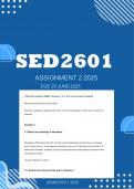 SED2601 Assignment 2 2025 &vert; ANSWERS Due 25 June 2025