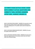 s12 FDNYC EXAM &lpar;ACTUAL EXAM &rpar; EXAM WITH CORRECT ACTUAL QUESTIONS AND CORRECTLY WELL DEFINED ANSWERS LATEST 2025  ALREADY GRADED A&plus; 