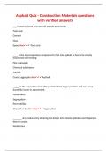 Asphalt Quiz - Construction Materials questions with verified answers