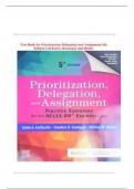 Test Bank for Prioritization Delegation and Assignment 5th Edition LaCharity&comma; Kumagai&comma; and Hosler
