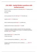 CIVL 3820 - Asphalt Binders questions with verified answers