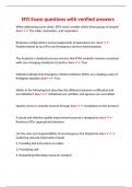 EFD Exam questions with verified answers