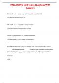 PAEA OBGYN EOR Topics Questions With  Answers