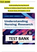 TEST BANK FOR UNDERSTANDING NURSING RESEARCH 8TH EDITION BY SUSAN K GROVE & JENNIFER R GRAY LATEST
