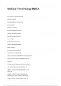 Medical Terminology-HOSA exam with 100&percnt;  correct answers 2025