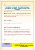 TFM EXAM STUDY GUIDE 1 QUESTIONS AND  CORRECT DETAILED ANSWERS &lpar;VERIFIED  ANSWERS&rpar; &vert;&vert;ALREADY GRADED A&plus;&vert;&vert;NEWEST  VERSION