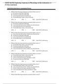 TEST BANK Exploring Anatomy & Physiology in the Laboratory 4-E Erin Amerman