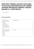 NBCE PART 1 GENERAL ANATOMY EXAM 2025 ACTUAL EXAM 200 QUESTIONS AND CORRECT ANSWERS &lpar;PROFESSOR VERIFIED&rpar; &vert; ALREADY GRADED A&plus; &vert; LATEST EDITION