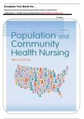 Complete Test Bank For _ Population And Community Health Nursing 6th Edition By Mary Jo Clark (By Clark)  ||Alll Chapters {1 – 33} With 7 Units ||Verified Answers||978-0133859591 Complete Guide