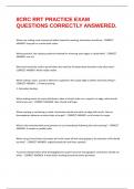 IICRC RRT PRACTICE EXAM QUESTIONS CORRECTLY ANSWERED&period;