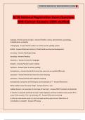 ALTA National Registration Exam Questions With Correct Answers 100&percnt; Verified
