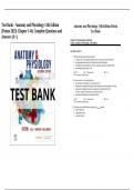Test Bank - Anatomy and Physiology 11th Edition Patton 2025 Chapter 1-48&comma; Complete Questions and Answers &lpar;A&plus;&rpar;&period;