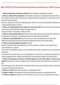 Epic CLN251&sol;252 Exam Review Questions and Answers 100&percnt; Correct