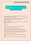 BPS 337 - Dr&period; King Cell Signaling & Drug Receptors&period; Exam Questions With Correct Answers 100&percnt; Verified&period;