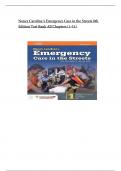 Test Bank for Nancy Caroline&rsquo;s Emergency Care in the Streets 8th Edition&vert;&vert; All Chapters &lpar;1-51&rpar; &vert;&vert; 2024&sol;2025 Updated&period;