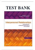 TEST BANK INTERPERSONAL RELATIONSHIPS PROFESSIONAL COMMUNICATION SKILLS FOR NURSES BY ELIZABETH C ARNOLD KATHLEEN UNDERMAN GRADED A&plus; &vert;100&percnt; VERIFIED&vert; &vert;LATEST UPDATE&vert; &vert;2025-26&vert;