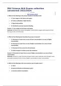 PAX Science NLN Exams collection &lpar;answered&rpar; 2023&sol;2024&period;