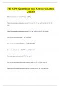 787 KSV- Questions and Answers&vert; Latest  Update