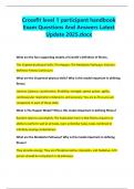 Crossfit level 1 participant handbook Exam Questions And Answers Latest Update 2025&period;docx