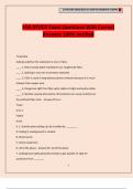 FOA STUDY Exam Questions With Correct Answers 100&percnt; Verified