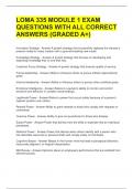 LOMA 335 MODULE 1 EXAM QUESTIONS WITH ALL CORRECT ANSWERS &lpar;GRADED A&plus;&rpar; 