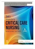 Test Bank for Sole&rsquo;s Introduction to Critical Care Nursing 9th Edition by Mary Beth Flynn Makic &comma; All Chapters