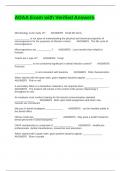 ADAA Exam with Verified Answers &lpar;Graded A&rpar;