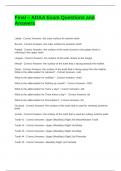 Final &ndash; ADAA Exam Questions and Answers