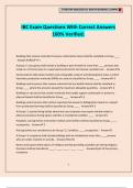 IBC Exam Questions With Correct Answers 100&percnt; Verified&period;