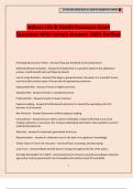 Indiana Life & Health Insurance Exam Questions With Correct Answers 100&percnt; Verified