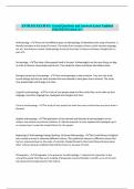 ANTH 101 EXAM &num;1 &vert; Actual Questions and Answers Latest Updated 2024&sol;2025 &lpar;Graded A&plus;&rpar;