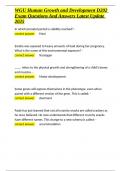 WGU Human Growth and Development D202 Exam Questions And Answers Latest Update 2025&period;docx